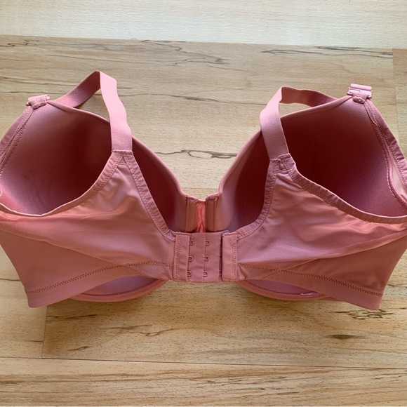 Warner’s underarm smoothing with mesh convertible T-shirt Bra 36D Pink color - Picture 3 of 6